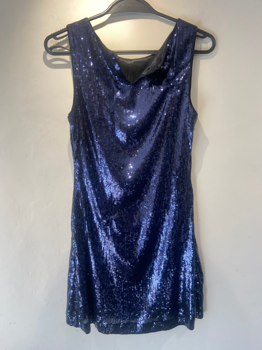 Jean Paul Gaultier Midnight blue sequin mini dress (6-8)