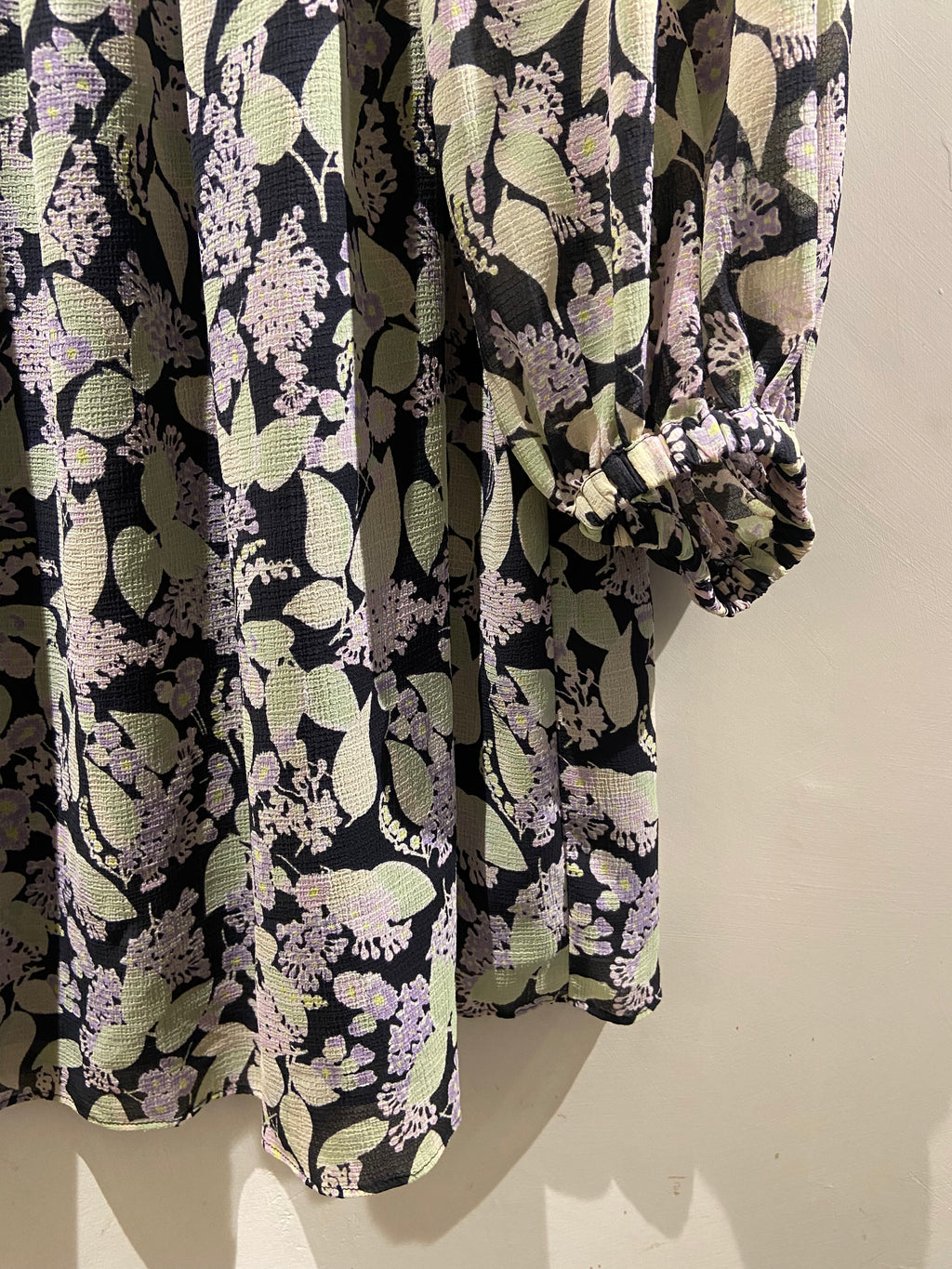 & Other Stories Lilac and Black smock babydoll dress (12)