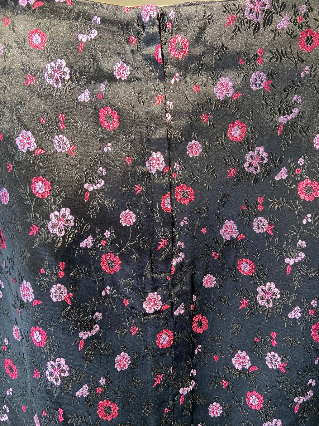 Etam Black, Pink and Purple jacquard floral mini skirt (18)