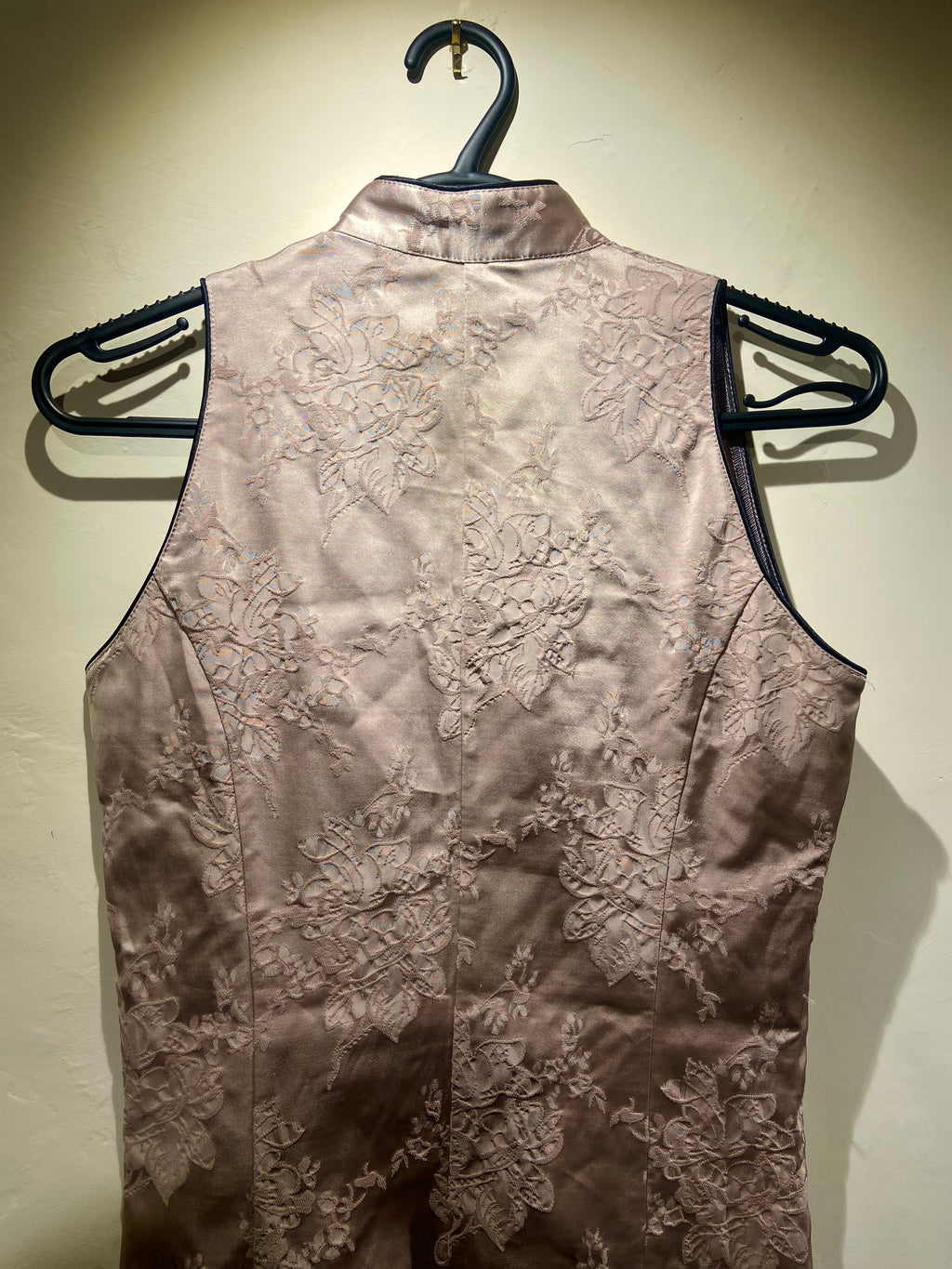 Kookai Mocha Brown Mini dress with black piping (6-8)