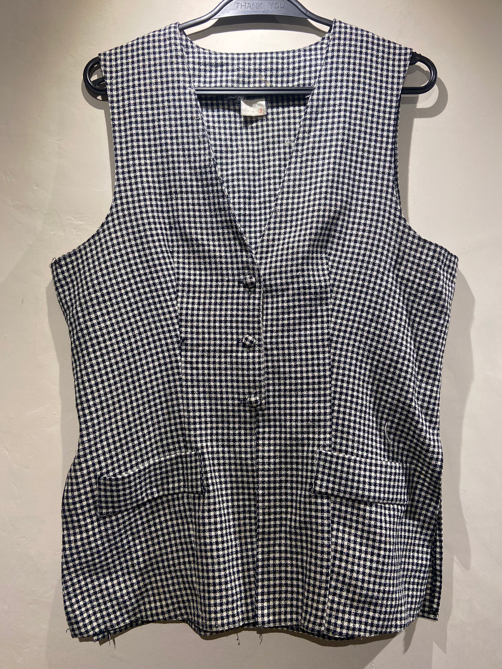 Black and white houndstooth check waistcoat (12)