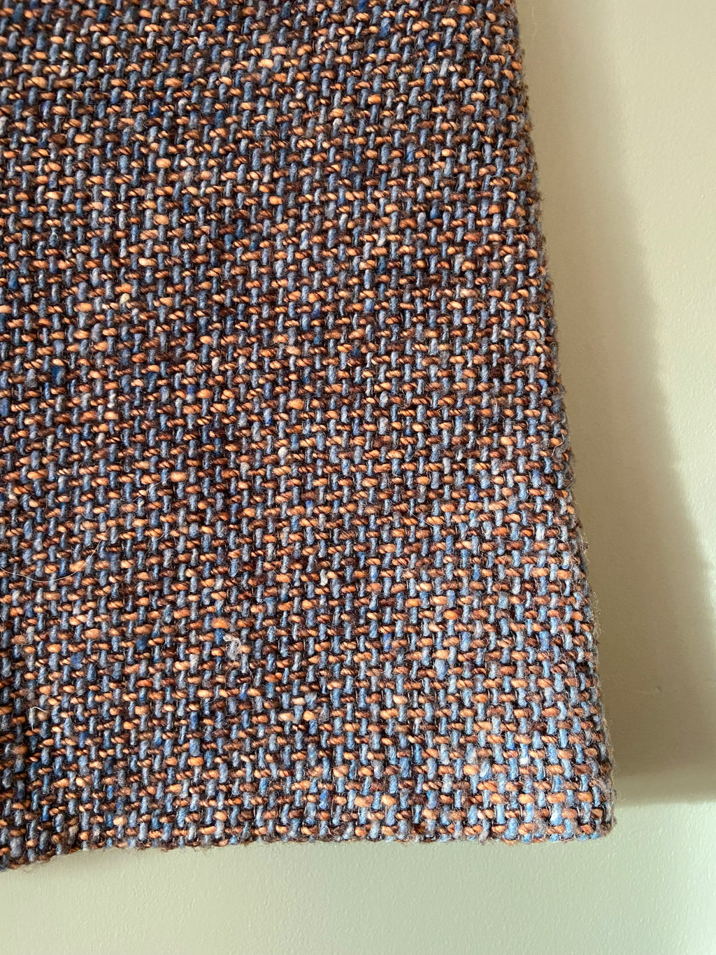 2000s Kookai wool mix tweed & denim mini skirt, size 6