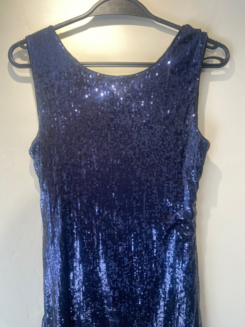 Jean Paul Gaultier Midnight blue sequin mini dress (6-8)
