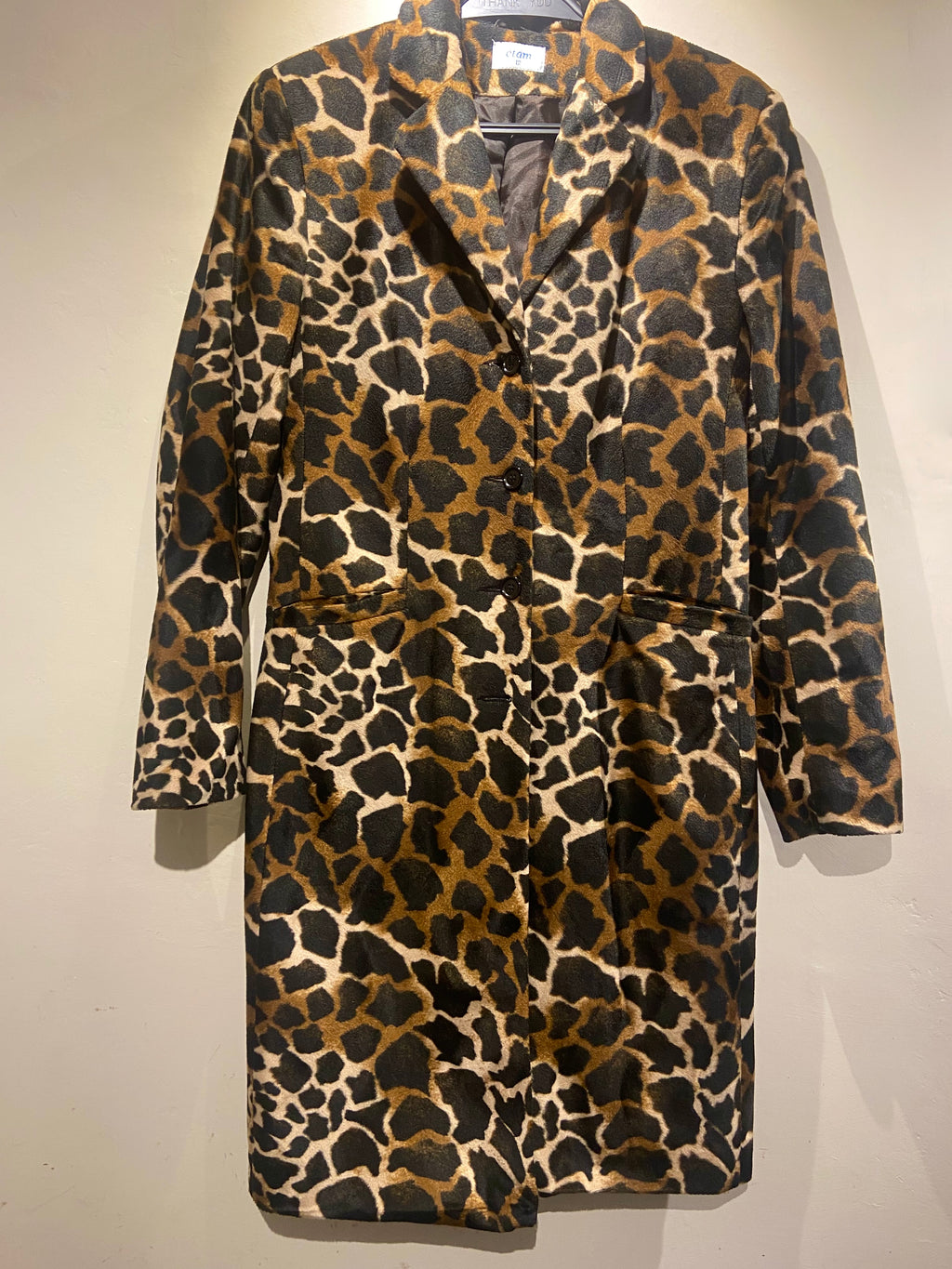 Etam Animal print faux fur coat (8-10)